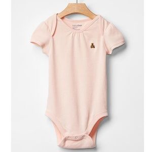 NWT Baby Gap milkshake pink bear bodysuit